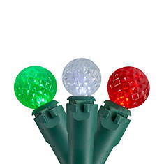 Northlight 50-Count Red Green and White LED G12 Berry Christmas Lights