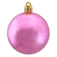 Northlight 60-Count Bubblegum Pink Shatterproof Shiny Christmas Ball Ornaments 2.5" (60mm)