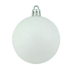 Northlight 60-Count Winter White Shatterproof Matte Christmas Ball Ornaments 2.5" (60mm)