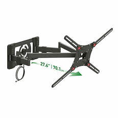 Barkan 13"-90" Dual Arm TV Wall Mount with Integrated Amp HDTV Indoor Antenna