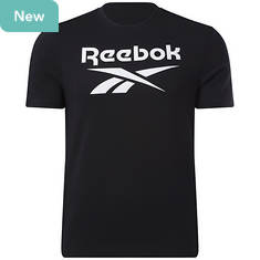Reebok Men's Short Sleeve Wordmark Logo Tee