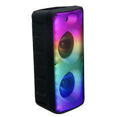 SuperSonic Fire Box 2 x 8" TWS Bluetooth Speaker with Light Show and Microphone