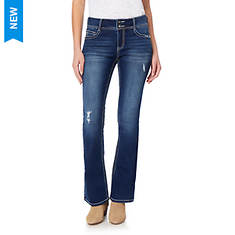 Walflower Women's Bling Luscious Curvy Bootcut Jeans