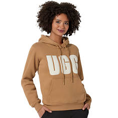 UGG® Women's Rey Fuzzy Logo Hoodie