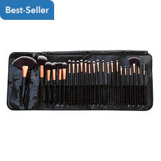 24-Piece Makeup Brush Set with Case