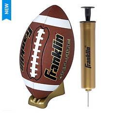 Franklin Sports Official Grip-Rite Football with Tee and Pump - Deflated