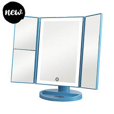 ForPro Premium Triple Panel 1x/2x/3x LED Makeup Counter Mirror