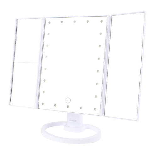 Vivitar Hollywood Rechargeable and Cordless Light Up Tri-Fold Mirror