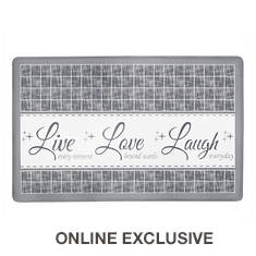 Achim Anti Fatigue Mat 18"x30" - Live, Love, Laugh
