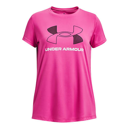 Under Armour Girls' Tech Big Logo Short Sleeve