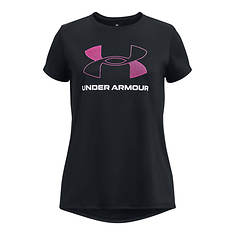 Under Armour Girls' Tech Big Logo Short Sleeve