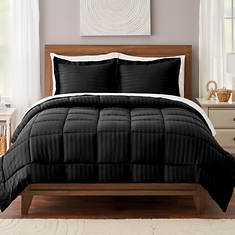 Stoneberry Home™ Dobby Stripe Oversized 3-Piece Comforter Set