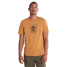 Timberland Men's Short Sleeve Stack Logo Print Tee