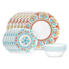 Corelle Global Collection Terracotta Dreams 18-Piece Dinnerware Set