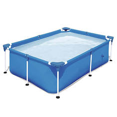 Pool Central 7.25' x 17" Rectangular Framed Above Ground Swimming Pool