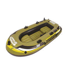 99" Inflatable Fishman 300 Boat with Oar and Pump Set