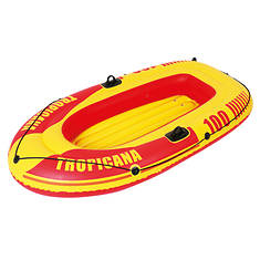 Pool Central 72" Inflatable Red and Yellow Tropicana Single Boat 