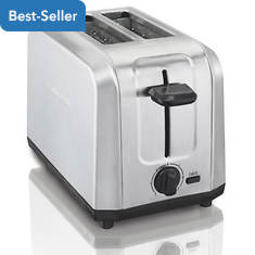 Hamilton Beach Brushed Stainless Steel 2-Slice Toaster with Extra-Wide Slots