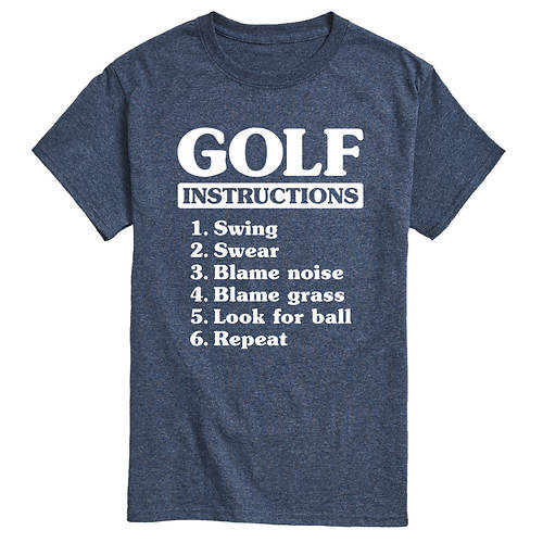 Instant Message Men's Golf Instructions Tee