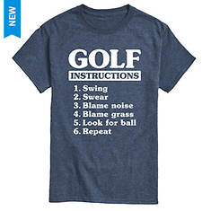 Instant Message Men's Golf Instructions Tee