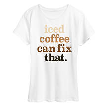 Instant Message Women's Iced Coffee Fix Tee