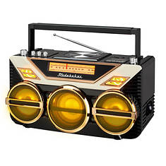 Studebaker Avanti Stereo Boombox with Bluetooth/CD/FM Stereo and 15W Subwoofer