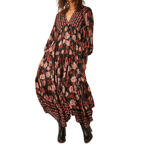 Free People Women's Rows of Roses Maxi Dress