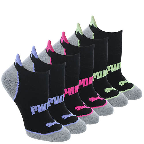 PUMA Women's P119625 Half Terry Low Cut 6-Pack Socks