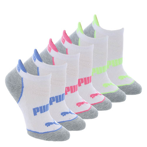 PUMA Women's P119625 Half Terry Low Cut 6-Pack Socks