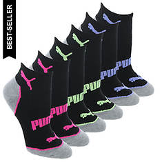 PUMA Women's P119626 Half Terry Quarter Crew 6-Pack Socks