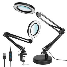 iMounTEK 2-in-1 8x Magnifying Glass and Swing Arm Desk Lamp