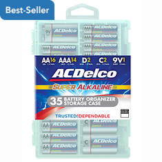 AC Delco 35-Count Batteries with Storage Case