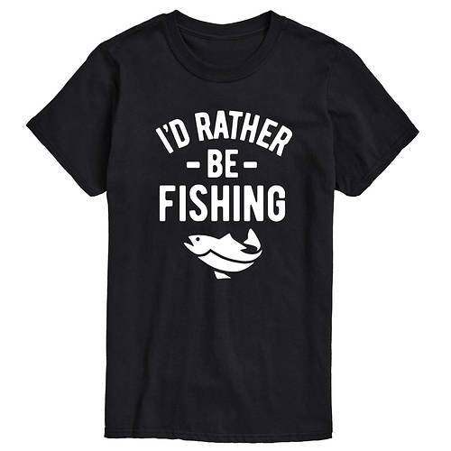 Instant Message Men's I'd Rather Be Fishing Tee
