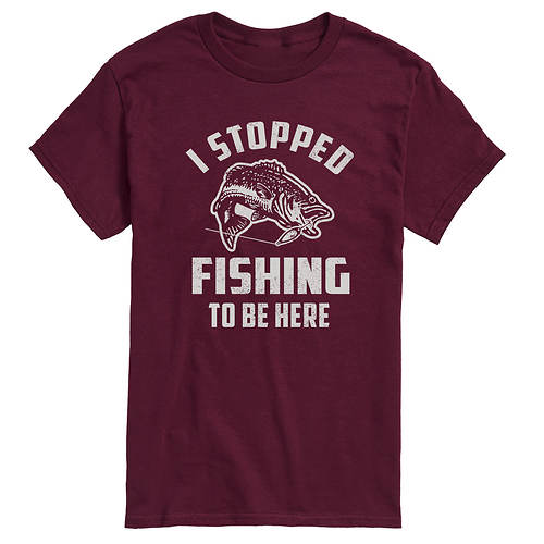 Instant Message Men's Stopped Fishing Tee