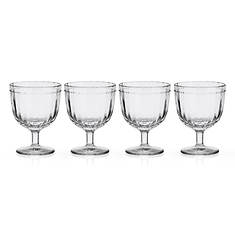 Fitz and Floyd Beaded Wine Goblets Set of 4