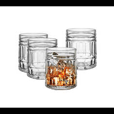 Mikasa Lawrence Double Old Fashioned Glasses Set of 4