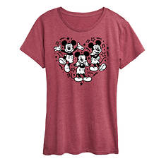 Mickey Mouse Women's Mickey Heart Tee