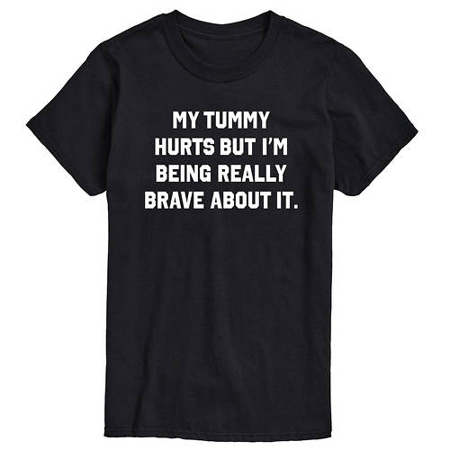 Instant Message Men's My Tummy Hurts Tee