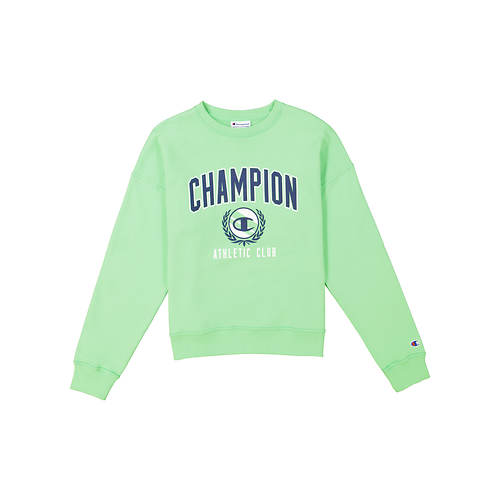 Champion® Women's Powerblend Relaxed Athletic Club Logo Crew