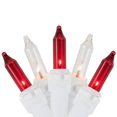 Northlight 100-Count Red and Clear Mini Icicle Christmas Lights - 5.75ft