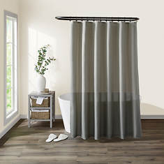 Kashi Home Emerson 70"x70" Solid Canvas Shower Curtain