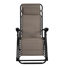 Patio Premier Gravity Chair with Foot Cover and Big Cupholder