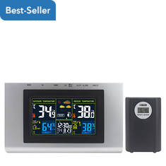 Magnavox Alarm Clock with Indoor/Outdoor Weather Station