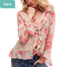 Free People Women's Bad At Love Printed Blouse