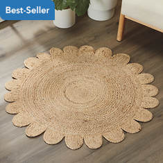 DHTG 3' Jute Round Solid Rug