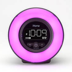 iHome Bluetooth Color Changing Alarm Clock Radio with USB Chagring