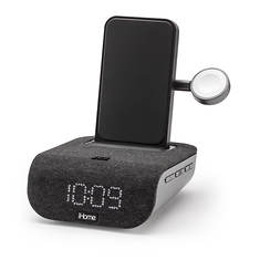 iHome TIMEBASE PRO+ Bluetooth Alarm Clock with Triple Charging
