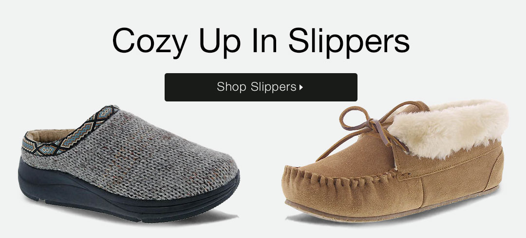 Cozy up in slippers! Shop Slippers