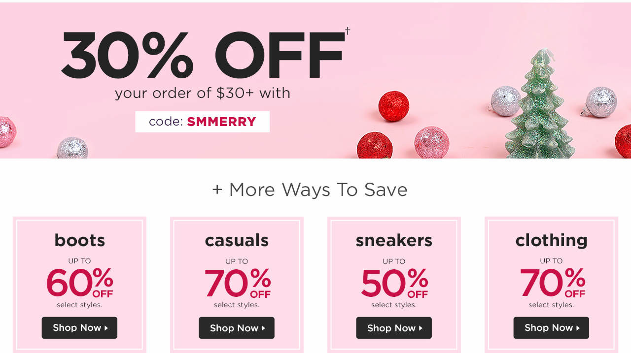 30% Off $30+ With Code: SMMERRY