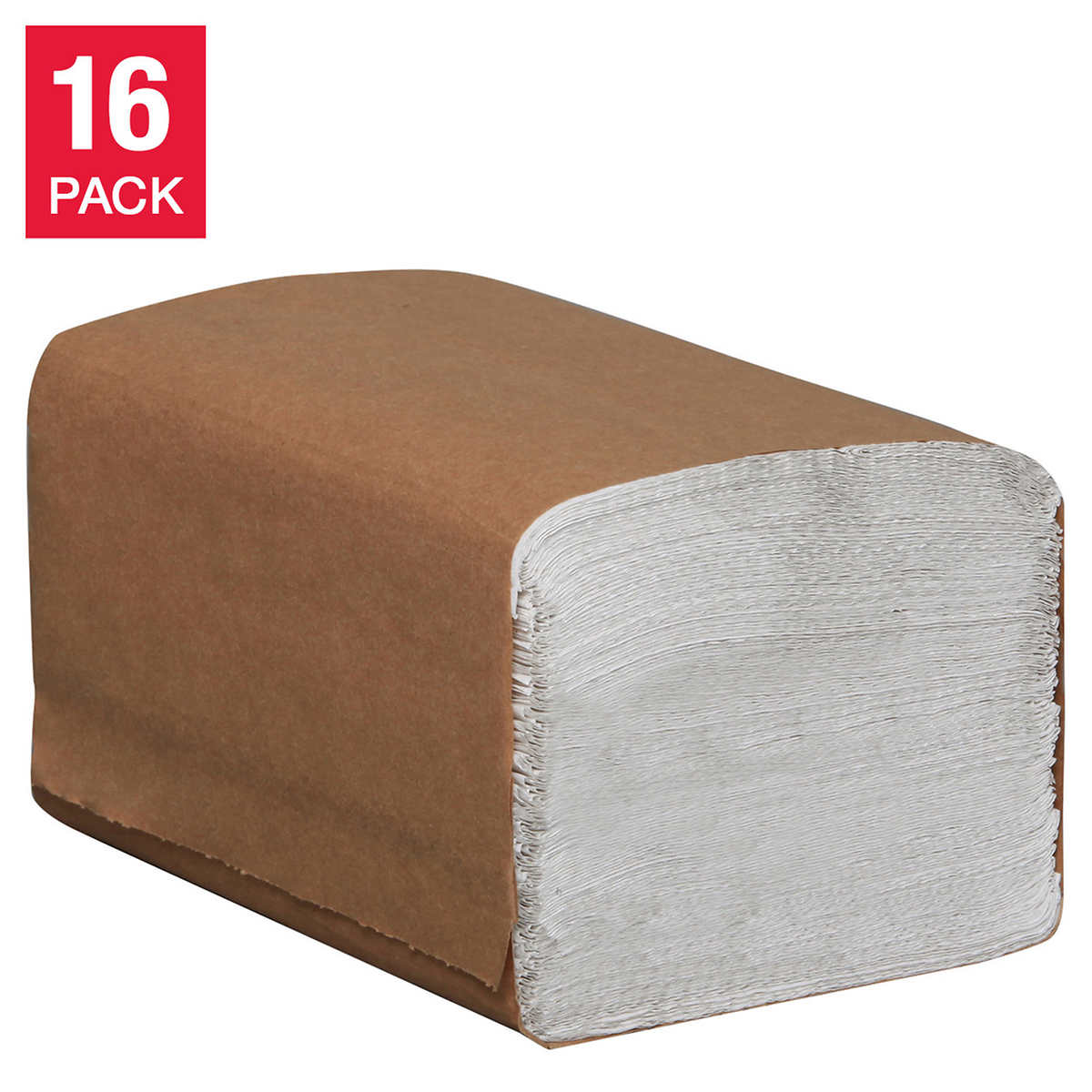 brown single fold paper towels